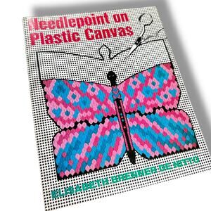 1970s Craft book How to Needlepoint on Plastic Canvas Instruction Patterns
